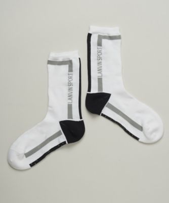 ＜LANVIN SPORT＞ランバン　スポール　ＬＡＮＶＩＮ　ＳＰＯＲＴ　レギュラー丈ソックス【足底パイル／滑り止め】【返品不可商品】（ＶＧ５ＳＳＯ２５Ｍ）