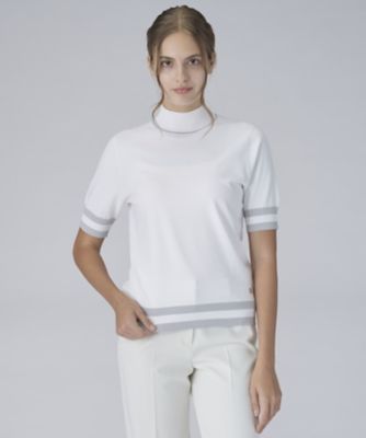 ニット5分袖ハイネックシャツ（VG5SST31L） | LANVIN SPORT