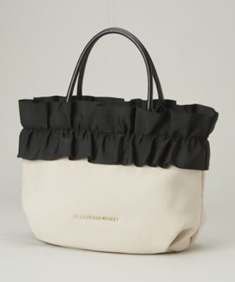 【ランバンスポール】人気刻印ロゴ×段切りかえフリルデザイン ゴルフカートバッグ黒 ランバンスポール】人気刻印ロゴ×段切りかえフリルデザイン ゴルフ