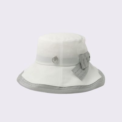 ランバンスポール LANVIN SPORT 麦わら帽子 リボン付き ランバン スポール LANVIN SPORT リボンディテールハット