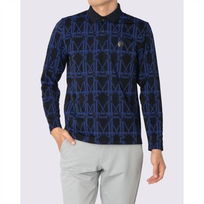 幾何学デザイン長袖シャツ（VG6FLS32M） | LANVIN SPORT