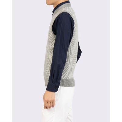 カシミヤデザインベスト（VG6FVE33M） | LANVIN SPORT