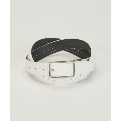 ＜LANVIN SPORT＞ランバン　スポール　ＬＡＮＶＩＮ　ＳＰＯＲＴ　パンチングデザインベルト【サイズ調整仕様】（ＶＧ６ＳＢＬ０４Ｌ）