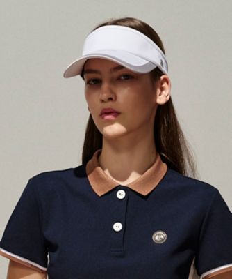 ＜LANVIN SPORT＞ランバン　スポール　ＬＡＮＶＩＮ　ＳＰＯＲＴ　サンバイザー【部分ＵＶ】（ＶＧ６ＳＣＰ５２Ｌ）
