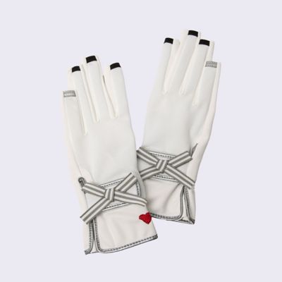 ＜LANVIN SPORT＞ランバン　スポール　ＬＡＮＶＩＮ　ＳＰＯＲＴ　【ＨＥＡＲＴ　ＣＯＬＬＥＣＴＩＯＮ】指先オープングローブ【両手用】（ＶＧ６ＳＧＶ０４Ｌ）