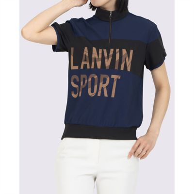 ランバン スポール LANVIN SPORT プリントハーフジップ半袖