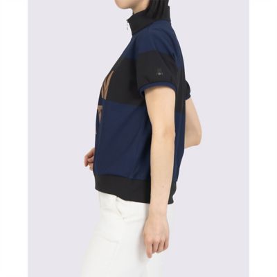 【美品】LANVIN SPORT ランバンスポール ハーフジップ 半袖シャツ ランバン スポール LANVIN SPORT プリントハーフジップ半袖