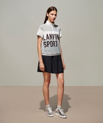 ランバン スポール LANVIN SPORT プリントハーフジップ半袖