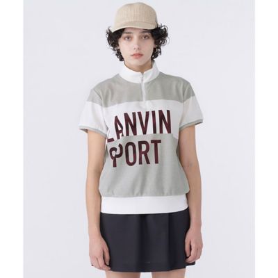 ランバン スポール LANVIN SPORT プリントハーフジップ半袖
