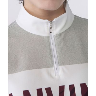 ランバン スポール LANVIN SPORT プリントハーフジップ半袖