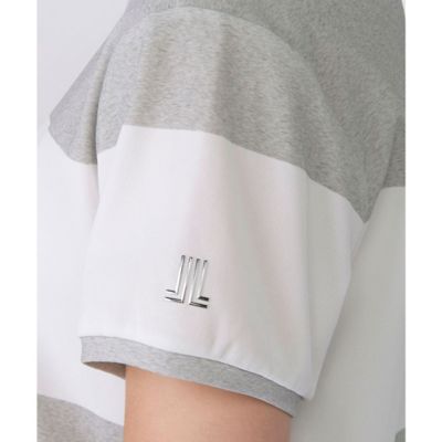 ランバン スポール LANVIN SPORT プリントハーフジップ半袖