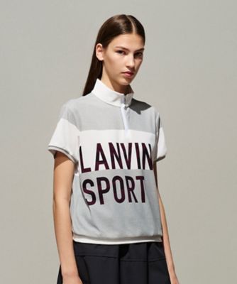LANVIN SPORT/ランバン　スポール ランバン　スポール　ＬＡＮＶＩＮ　ＳＰＯＲＴ　総柄プリントハーフジップ半袖シャツ【Ｓｕｎｓｃｒｅｅｎ　ＮＩＲ】（ＶＧ６ＳＨＳ６４Ｌ）