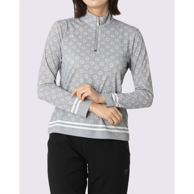ランバン スポール LANVIN SPORT 総柄プリントハーフジップ