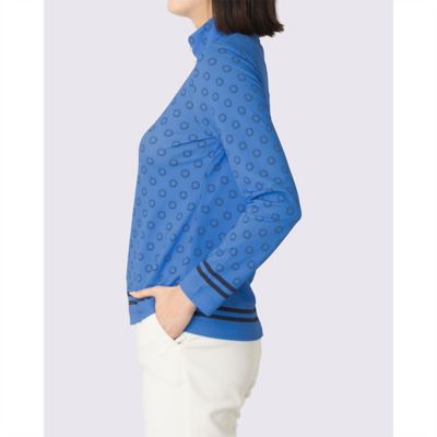 ランバン スポール LANVIN SPORT 総柄プリントハーフジップ