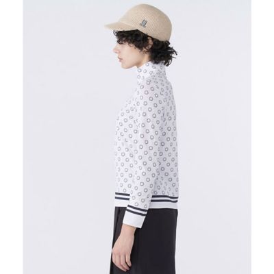 ランバン スポール LANVIN SPORT 総柄プリントハーフジップ