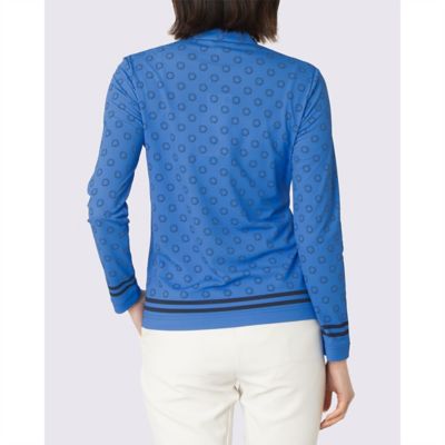 ランバン スポール LANVIN SPORT 総柄プリントハーフジップ