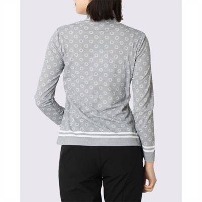 ランバン スポール LANVIN SPORT 総柄プリントハーフジップ