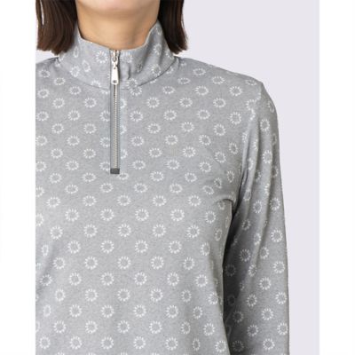 ランバン スポール LANVIN SPORT 総柄プリントハーフジップ