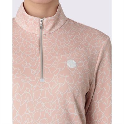 ランバン スポール LANVIN SPORT ロゴプリントハーフジップ