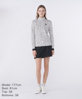 ランバン スポール LANVIN SPORT ロゴプリントハーフジップ