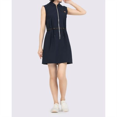 LANVIN SPORT ランバンスポール　ワンピース　ロゴ　半袖　黒　白　38 ランバン スポール LANVIN SPORT バックデザインロゴ