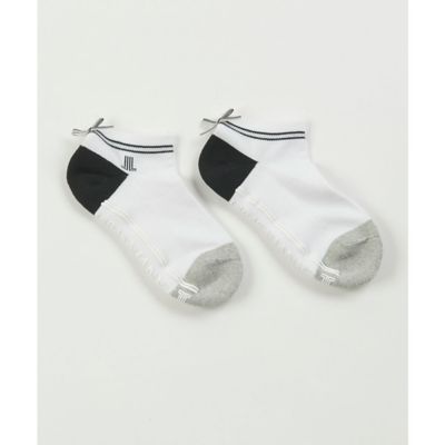 ＜LANVIN SPORT＞ランバン　スポール　ＬＡＮＶＩＮ　ＳＰＯＲＴ　リボン付アンクル丈ソックス【返品不可商品】（ＶＧ６ＳＳＯ１１Ｌ）