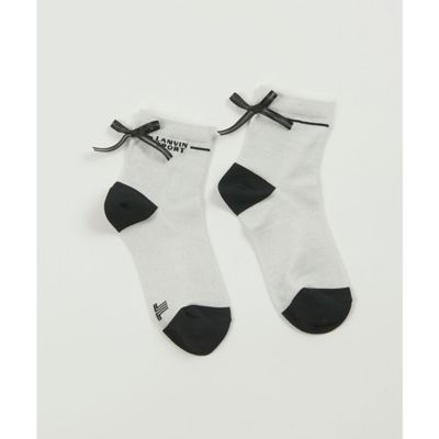 ＜LANVIN SPORT＞ランバン　スポール　ＬＡＮＶＩＮ　ＳＰＯＲＴ　ラメ入りミドル丈ソックス【返品不可商品】（ＶＧ６ＳＳＯ２４Ｌ）