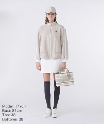 即納LANVIN SPORT セーター スカート キャップ 3点セットランバン ランバン スポール LANVIN SPORT ニット使いボーダー柄