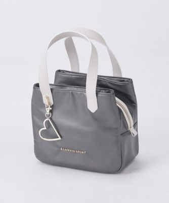 ＜LANVIN SPORT＞ランバン　スポール　ＬＡＮＶＩＮ　ＳＰＯＲＴ　【ＨＥＡＲＴ　ＣＯＬＬＥＣＴＩＯＮ】チャーム付き３層カートバッグ（ＶＧ６ＳＴＴ５５Ｌ）