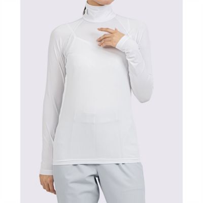 ＜LANVIN SPORT＞ランバン　スポール　ＬＡＮＶＩＮ　ＳＰＯＲＴ　ハイネックアンダー長袖シャツ【吸汗速乾／部分ＵＶ】　【返品不可商品】（ＶＧ６ＳＵＤ０１Ｌ）