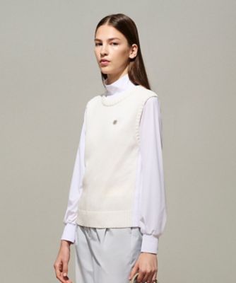 ＜LANVIN SPORT＞ランバン　スポール　ＬＡＮＶＩＮ　ＳＰＯＲＴ　ニットベスト【手洗可】（ＶＧ６ＳＶＥ４１Ｌ）