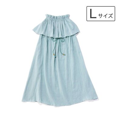 ＜タオル美術館＞ｃｏｃｏｃｉ　ｂｅａｕｔｙ　ガーゼラッフルバスドレス　Ｌサイズ（２０２３２４５５１７９０１）