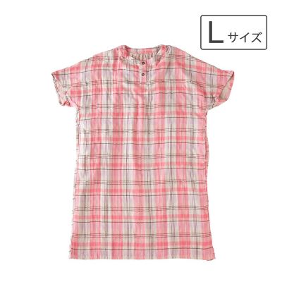 ＜タオル美術館＞ｃｏｃｏｃｉ　ＬＤＫ　レディースガーゼルームワンピース（ボタン）Ｌ（２０２３２４８１３７１２１）