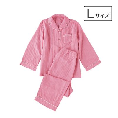cococi LDK レディースガーゼパジャマ（ライトガーゼ） L