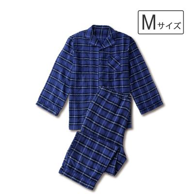 ガーゼパジャマ／Mサイズ arakawa1886 三重ガーゼの裏チェックパジャマ | ライトアップ