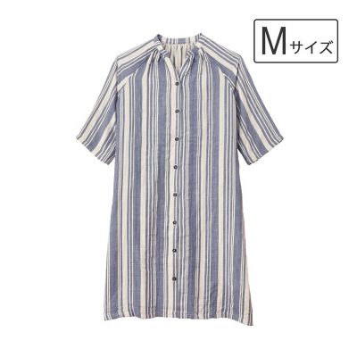 ＜タオル美術館＞ｃｏｃｏｃｉ　ＬＤＫ　レディースガーゼワンピース（立襟）　Ｍサイズ（２０２３２４８２１７１５０）