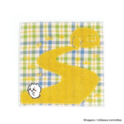 ＜タオル美術館＞ちいかわ　チェック　タオルハンカチ（２０２３４１１０３００７０）