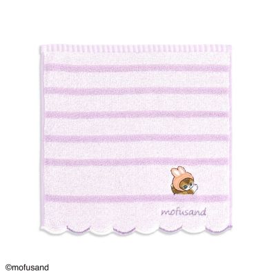 ＜タオル美術館＞ｍｏｆｕｓａｎｄ　ひょっこり　タオルハンカチ（２０２３４３００３０１００）