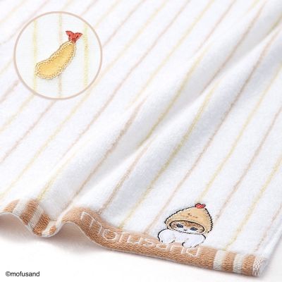 mofusand ストライプ タオルハンカチ