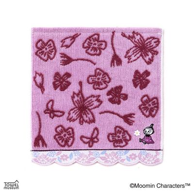 ムーミン リトルミイのお花畑 タオルハンカチ 