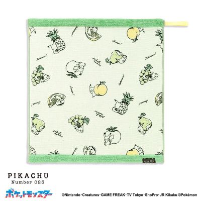 タオル美術館/タオルビジュツカン ポケットモンスター リバーシブルフルーツ ループ付ウォッシュタオル(2024690071080) ミドリ ハンカチ【三越伊勢丹/公式】