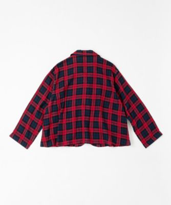 ルシタジャケット・C コットン赤チェックジャケット 1102961ー