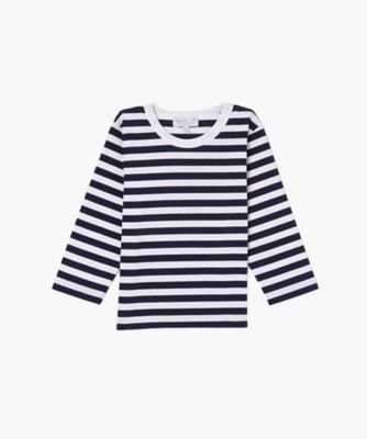 ＜agnes b. ENFANT (Baby&Kids)＞Ｊ００８　Ｅ　ＴＳ　キッズ　ボーダーＴシャツ（００５４Ｊ００８１３２２）