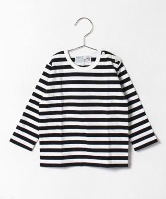 agnes b. ENFANT (Baby&Kids)/アニエスベー　アンファン J008 L TS ベビー ボーダーTシャツ(0058J0081000)