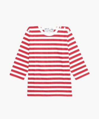 ＜三越伊勢丹/公式＞ agnes b. ENFANT(Baby & Kids)/アニエスベー アンファン J008 L TS ベビー ボーダーTシャツ 1613レッド* ベビー用トップス【三越伊勢丹/公式】