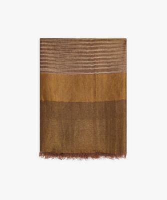 agnes b. (Women)/アニエスベー ストライプ ウール ストール "Cindy"(0200AR66365) 365ブラウン系その他 スカーフ・ショール【三越伊勢丹/公式】