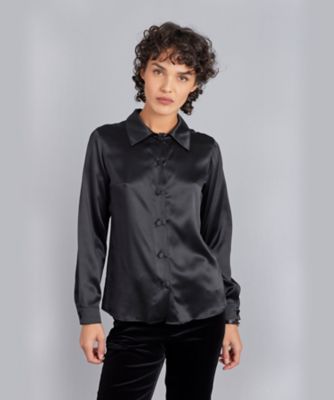 agnes b. フランス製 シルク ブラウス U114 CHEMISE ブラウス（0249U114000