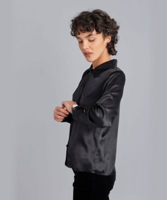 agnes b. フランス製 シルク ブラウス U114 CHEMISE ブラウス（0249U114000