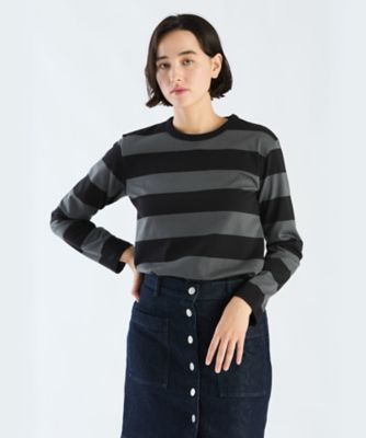 agnes b. homme 太ボーダー長袖Tシャツ L/アニエスベーロンtt3 agnes b. homme 太ボーダー長袖Tシャツ L/アニエスベーロンtt3