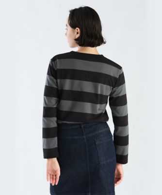 agnes b. homme 太ボーダー長袖Tシャツ L/アニエスベーロンtt3 110300330J01910331033001?$VS_1500$